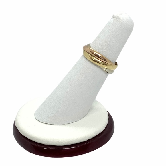Cartier 18k tri-color Trinity Rolling Ring sz 5.5 - Picture 8 of 9
